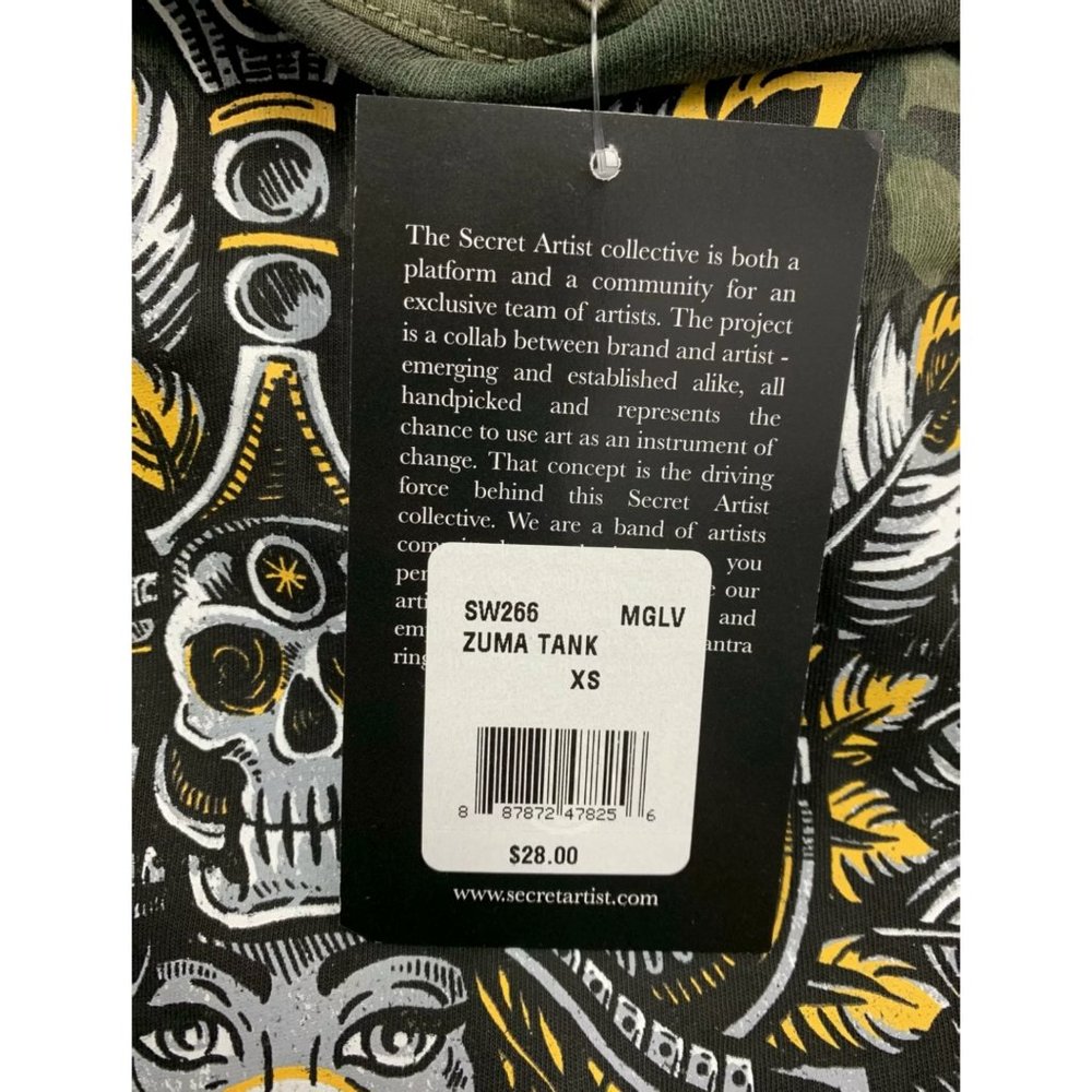 SECRET ARTIST by AFFLICTION Women's TANK ZUMA Tee - Picture 6 of 10